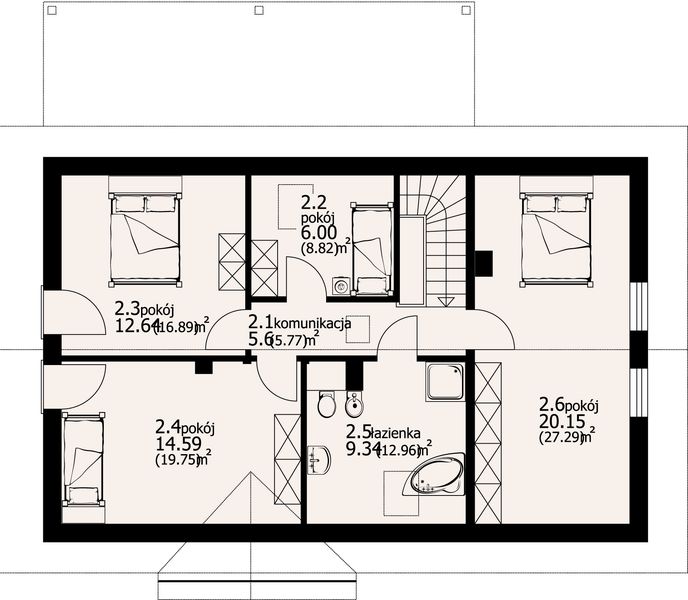 Poddasze projektu Cisna mt 11