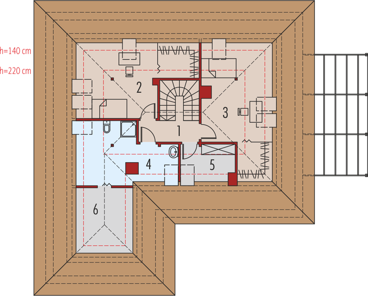 Poddasze projektu Astrid II G2 energo