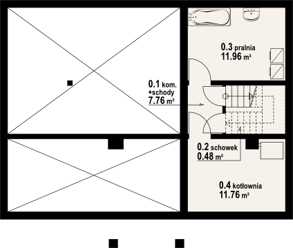 Piwnica projektu Chmielniki małe dw 19
