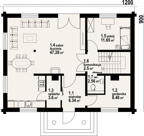 Parter projektu Chmielniki małe dw 19