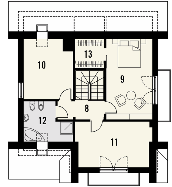 Poddasze projektu Bella 5