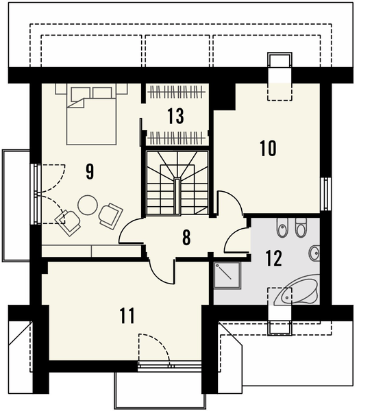 Poddasze projektu Bella 6