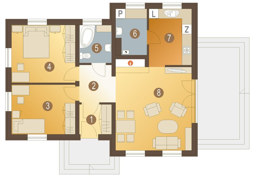 Parter projektu Weronika bez garażu [B]