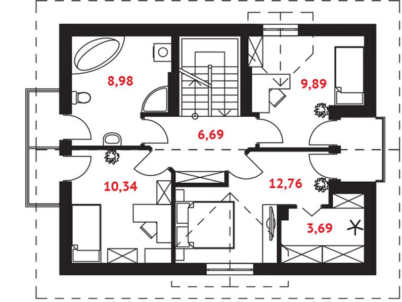 Poddasze projektu Sumba (G)
