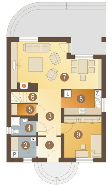 Parter projektu Greta II bez garażu [B]