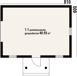 Parter projektu Budynek gospodarczy bg-3