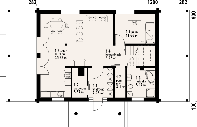 Parter projektu Chmielniki małe dw 37