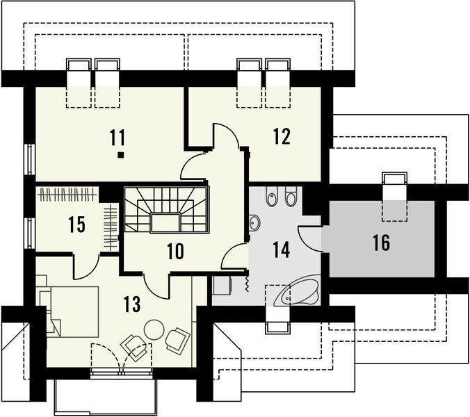 Poddasze projektu Laguna 2