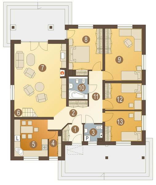 Parter projektu Sroka bez garażu [B]