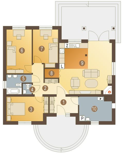 Parter projektu Wróbel bez garażu [B]