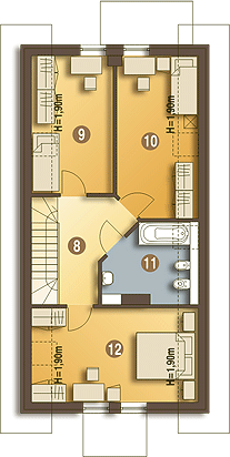 Poddasze projektu Cypisek II bez garażu [B]