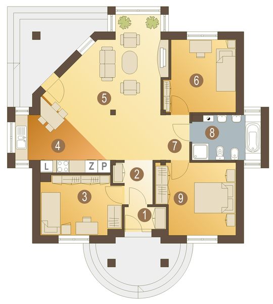 Parter projektu Kruk bez garażu [B]