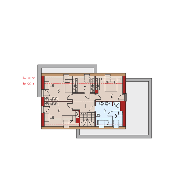 Poddasze projektu Patryk IV G1 energo