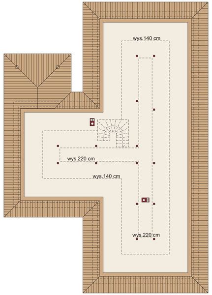 Poddasze projektu Jeremiasz 2 PS