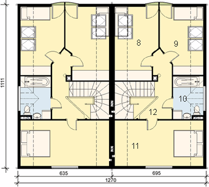 Poddasze projektu D06 - Bernard