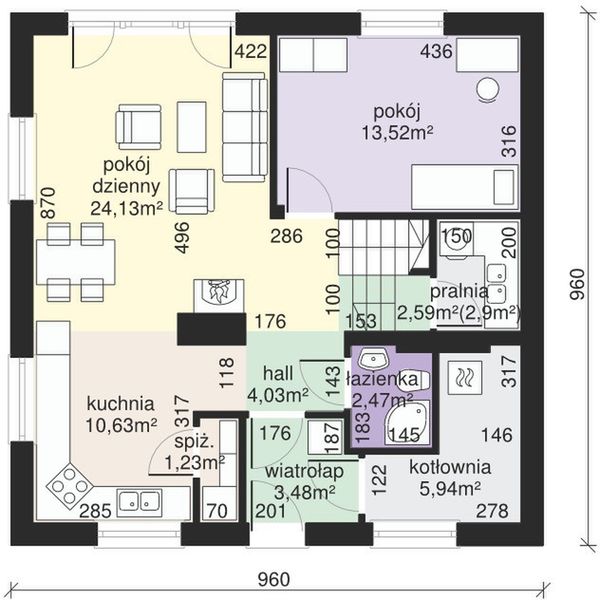 Parter projektu Dom przy Cyprysowej 49