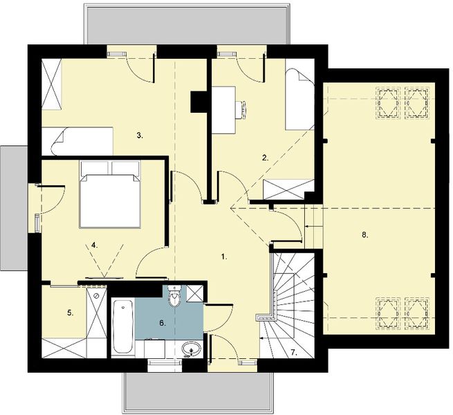 Poddasze projektu D110A
