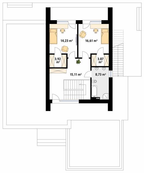 Piętro 1 projektu Asteria