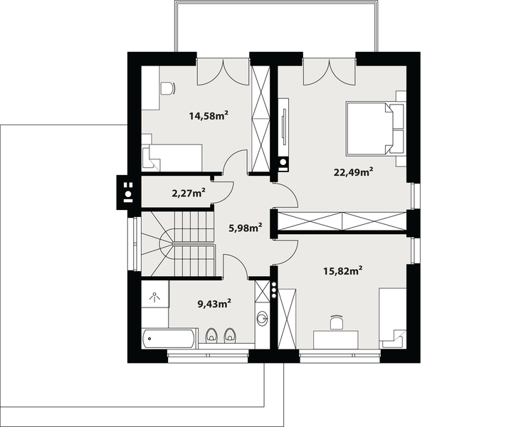 Piętro 1 projektu Nowik