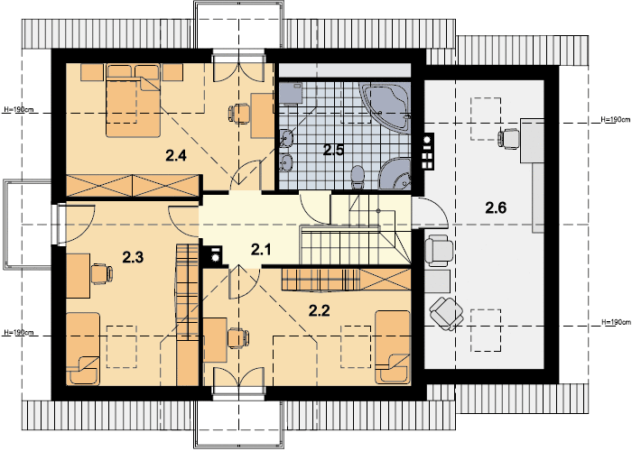 Poddasze projektu Albus