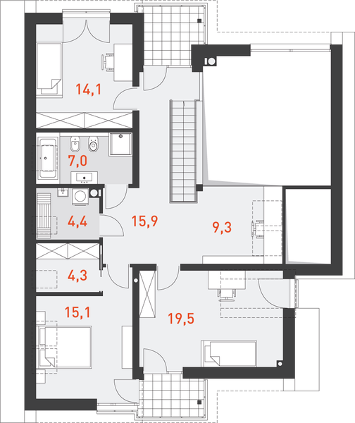 Poddasze projektu Doskonały 1