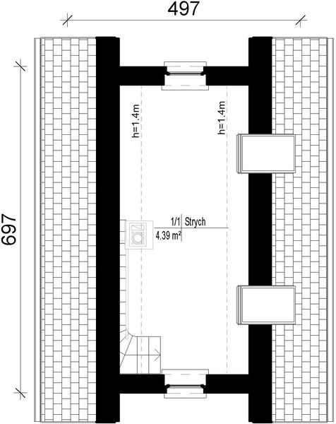 Poddasze projektu Venezia - M