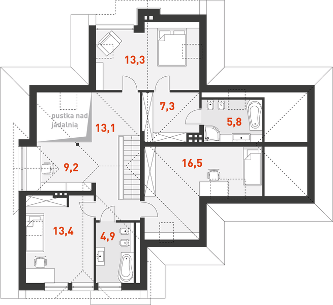 Poddasze projektu Stylowy 2
