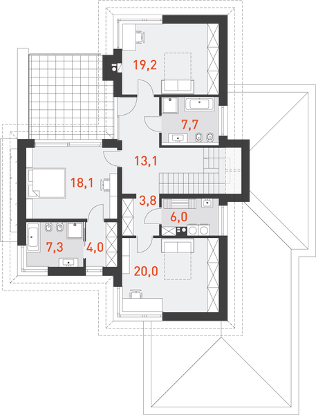 Piętro 1 projektu Wyjątkowy 3
