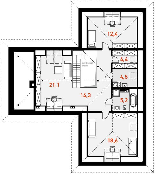 Poddasze projektu Komfortowy 2