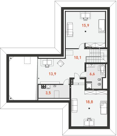 Poddasze projektu Na Miarę 3