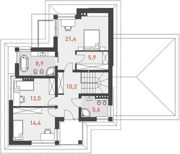 Piętro 1 projektu Z Fasonem 1