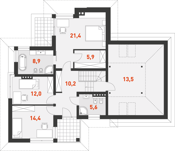 Piętro 1 projektu Z Fasonem 2