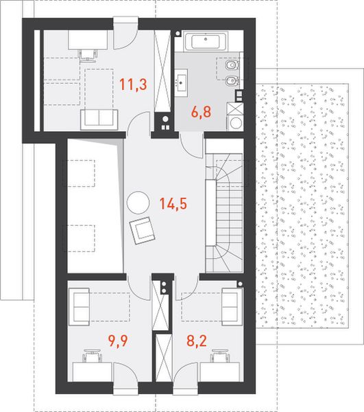 Poddasze projektu Z Widokiem 2