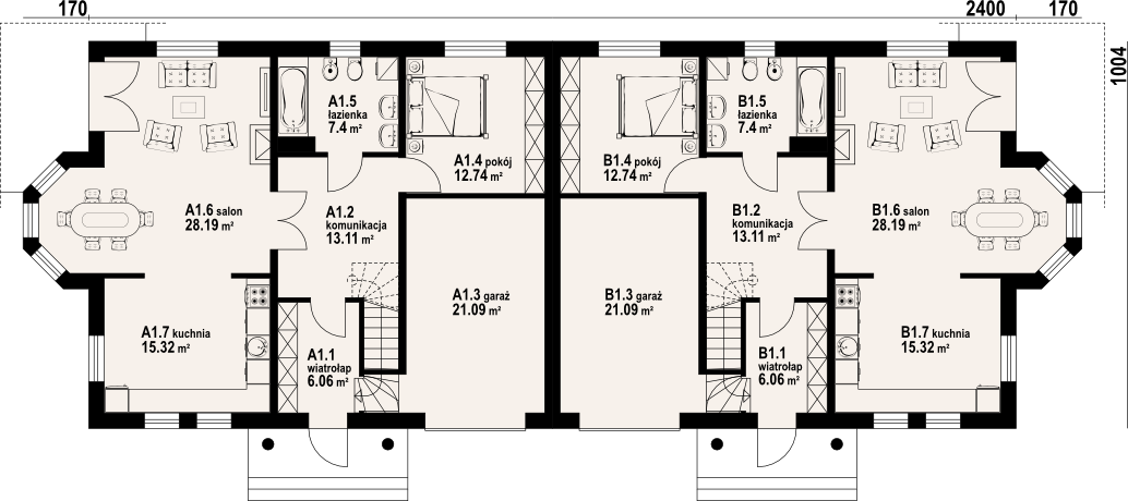 Parter projektu Zarzecze małe 11x