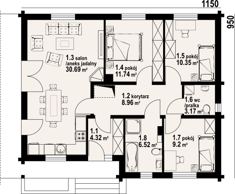 Parter projektu Piaseczno 1 dw