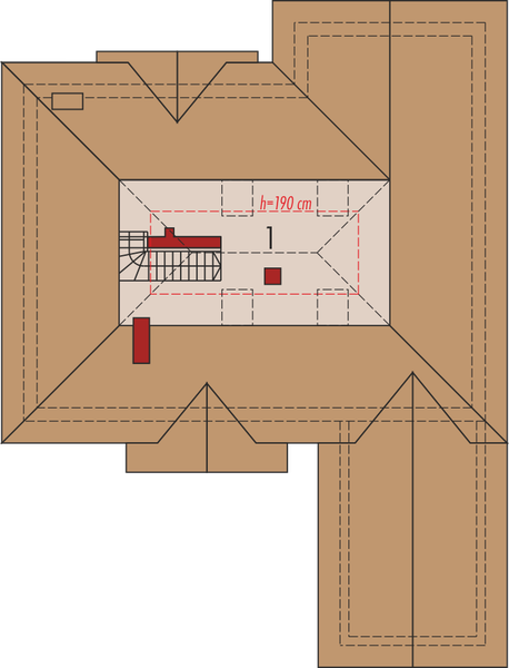 Poddasze projektu Kinga G1
