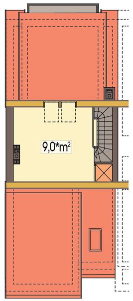 Poddasze II projektu Erwin MDM segment skrajny lewy