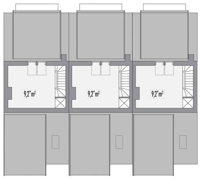 Poddasze projektu Erwin - szereg l+s+p