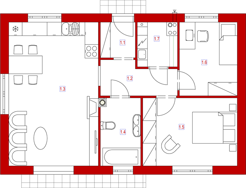 Parter projektu Domek Miodowy (003 ET)