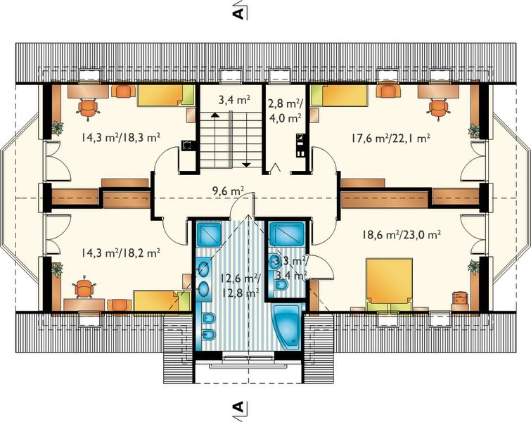 Poddasze projektu Dymsza Polo G2 (1504)