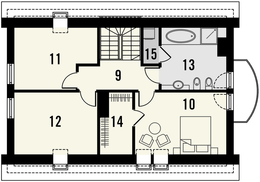 Poddasze projektu Cekin