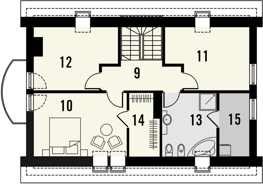 Poddasze projektu Cekin 2