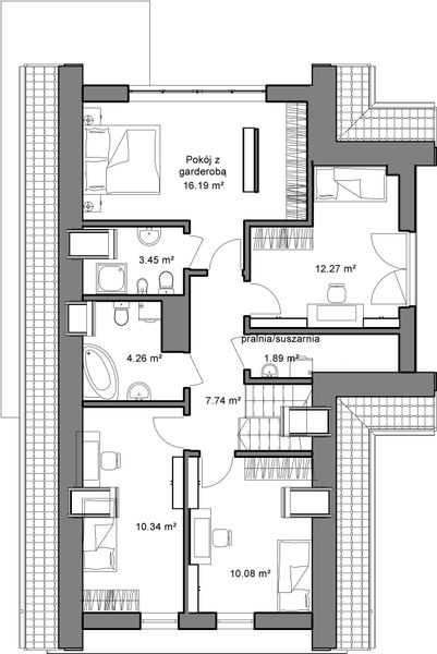 Poddasze projektu Domidea 51