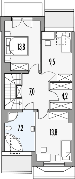 Poddasze projektu Fiona B S