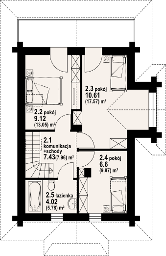 Poddasze projektu Rytowo dwk