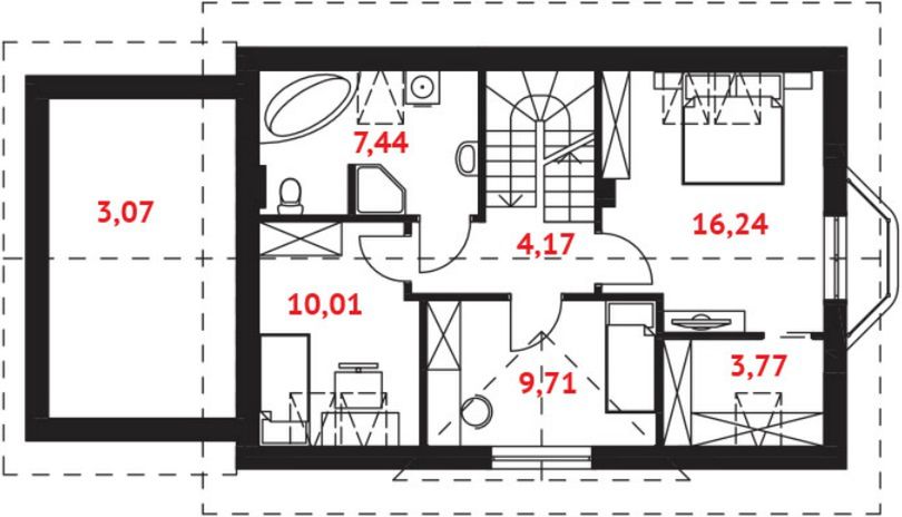 Poddasze projektu Atka