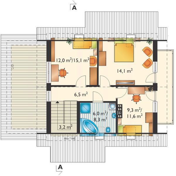 Poddasze projektu Chaber (1536)