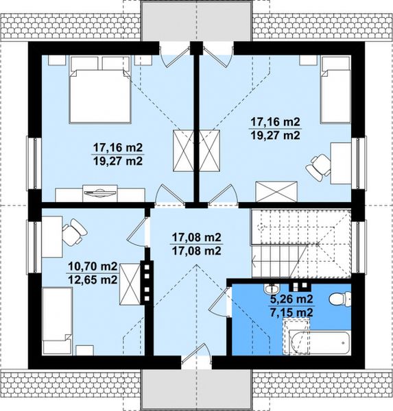 Poddasze projektu Dominik