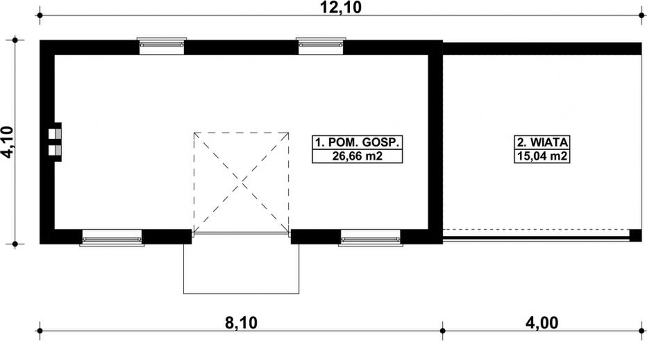Parter projektu G99 - Budynek gospodarczy