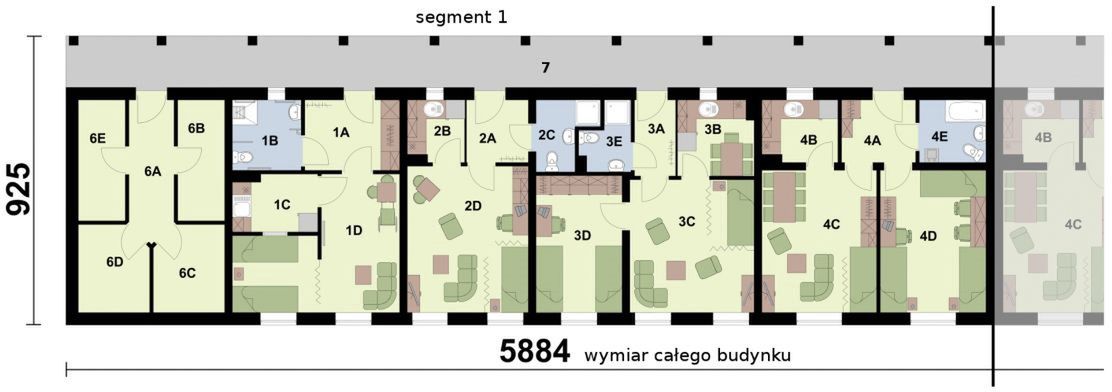Parter projektu BSC6 budynek socjalny